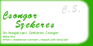 csongor szekeres business card